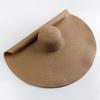Ladies Beach Hat Fashion Large Wide Brim Sun Hat Roll Up Foldable Summer Beach Hat Big Eaves Sun Protection
