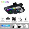 Motorcycle Helmet Bluetooth Headset Wireless 5.4 1000mAh 600m Half-Duplex Intercom Unlimited Number of People with Music sharing