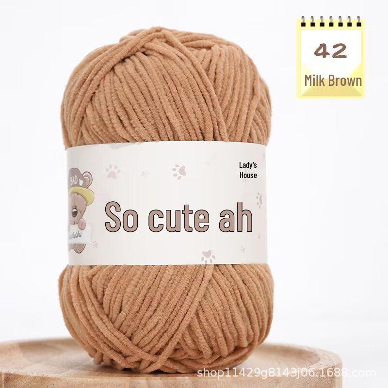 Authentic Handmade Soft Chenille Yarn Doll - DIY Crochet Scarf