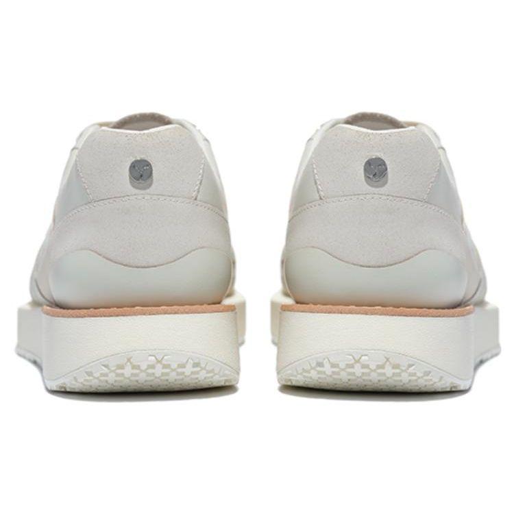 Li-Ning 1990 Synthetic Leather Non-Slip Wear-Resistant Low-Top Sports Casual Shoes Men Sneakers Off-White ALJT007-1