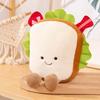 Cute Anime Food Doll Character Bread Plush Toy - Stuffed Soft Toy of Sandwich Pizza Taco French Fries for Kids Gift