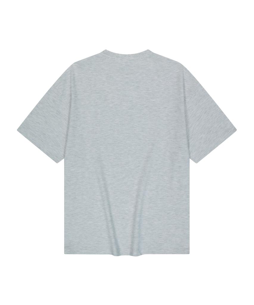 Yunibeoseugameonteu Ug Symbol Logo Print T-Shirt_Melange Grey
