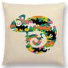 Latest Cartoon Animals Interesting Deer Panda Sheep Bulldog Chameleon Colourful Cushion Cover Car Sofa Throw Pillow Case