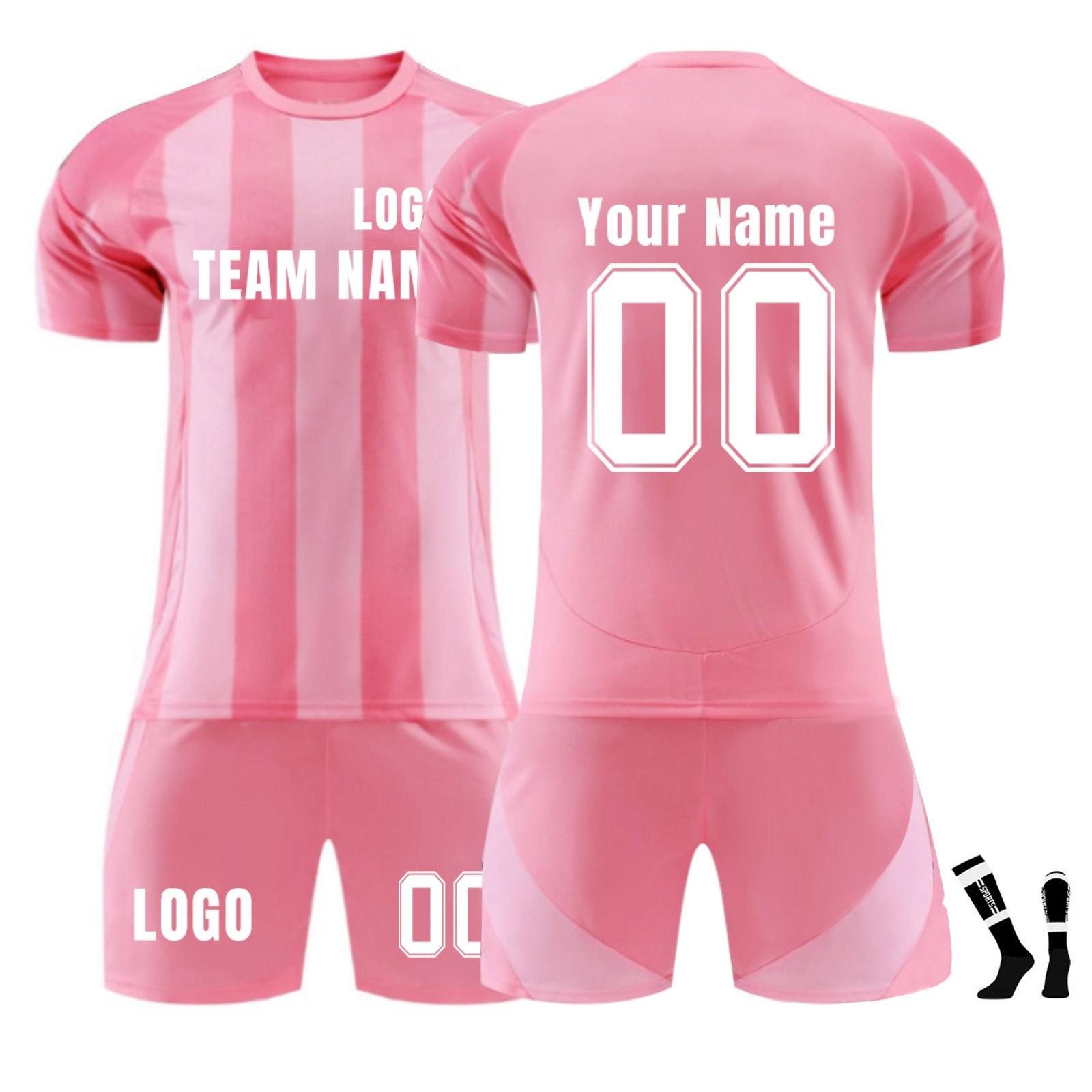 

Комплект персонализированных рубашек для мужчин и девочек с именем и номером, футбольные майки на заказ для мальчиков, тренировочный костюм XS