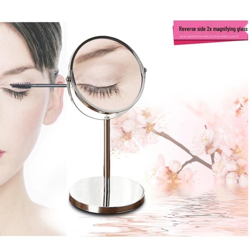 Double-Sided Rotatable Magnifying Desktop Makeup Mirror