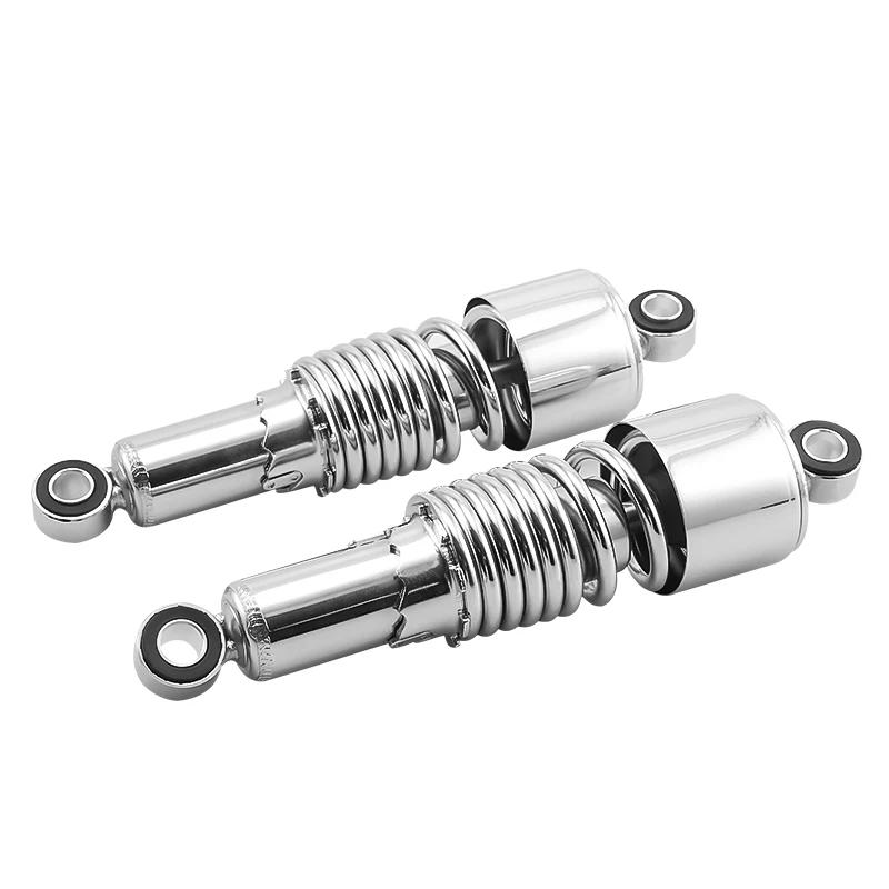 Motorcycle Rear Shock Absorbers 10.5" 267mm Adjustable Suspension Shocks Spring For Harley Sportster Touring