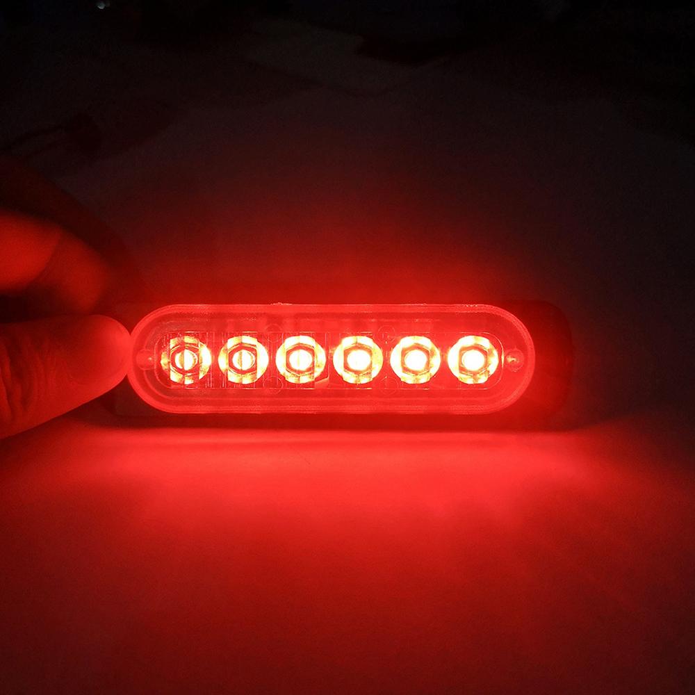 Led Strobe Light Flashing Grille Lights Car Emergency Light 6Led Warn Light Police Lights For Car Truck Strobe Led Light 12V 24V