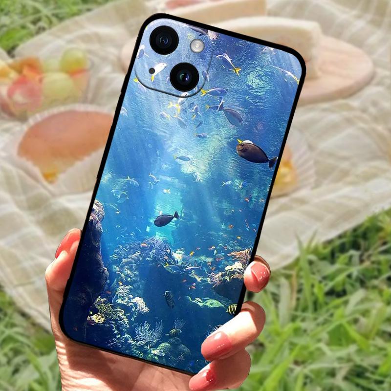 Cute Animal Phone Case For iPhone 15 Plus Soft Silicone TPU Shockproof Back Cover For iPhone 15 Pro Max 15Pro Protection Cases
