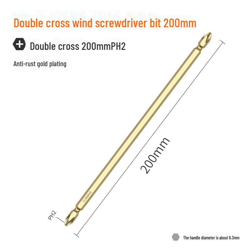 Bangyuan Magnetic Double-Head Cross Head Electric Screwdriver & Hand Drill Bit