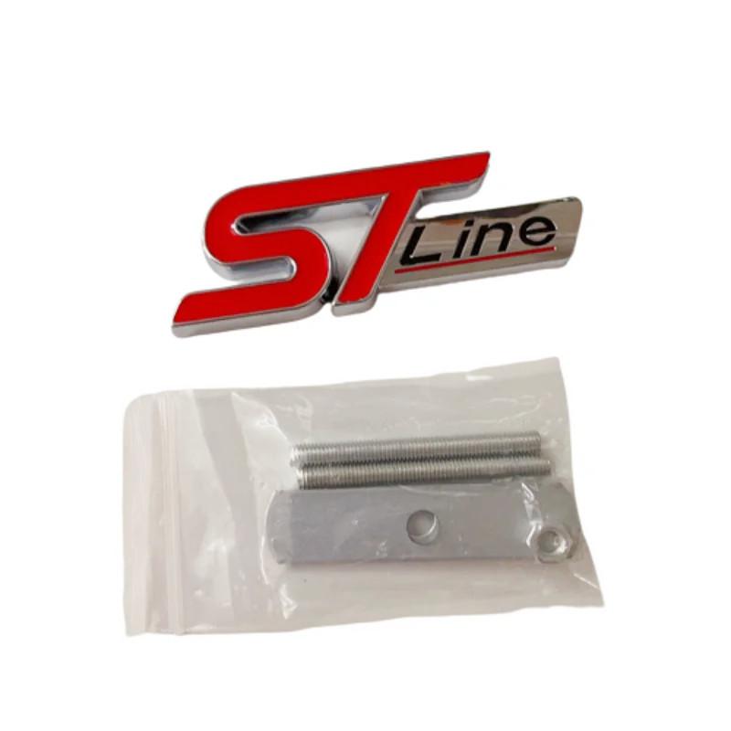 3D kovové logo ST Line emblém na přední mřížku auta samolepka znak na kufr pro Ford Kuga MK3 MK4 S Max Focus Puma Fiesta Příslušenství