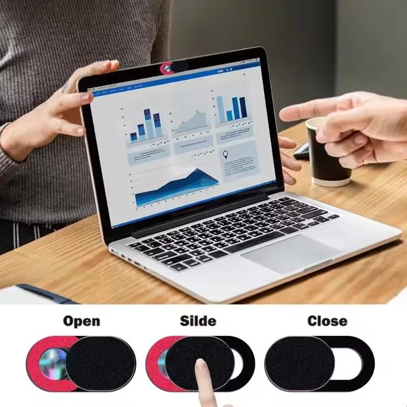 Laptop Camera Privacy Cover Webcam Cover Shutter Adhesive Slider for IPad Tablet Web Pc Camera Mobile Phone Lens Privacy Sticker