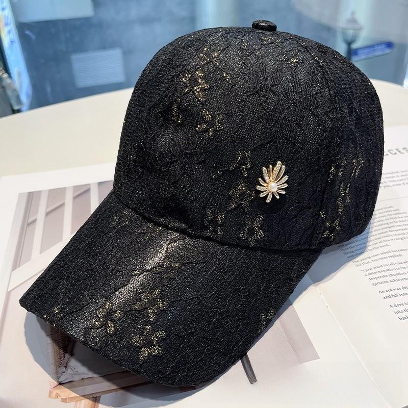 Summer Womens Lightweight Water Drizzle Lace Baseball Cap With Sunshade And Breathable Mesh For Sun Protection
