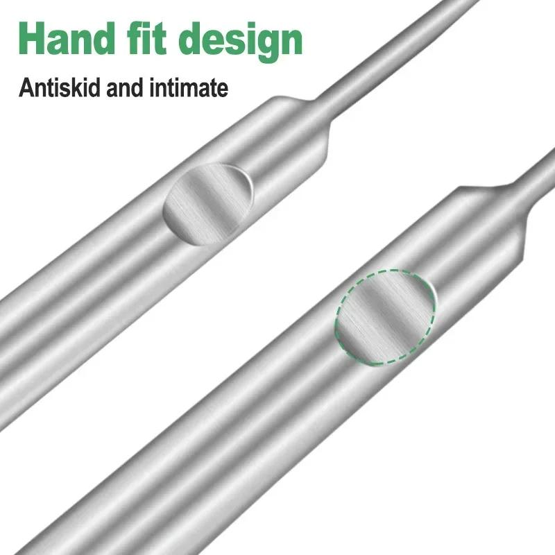 Cuticle Remover Dead Skin Pusher Surgical Grade Stainless Steel Nail Art Manicure Tools Scraper Nail Cleaner Trimmer