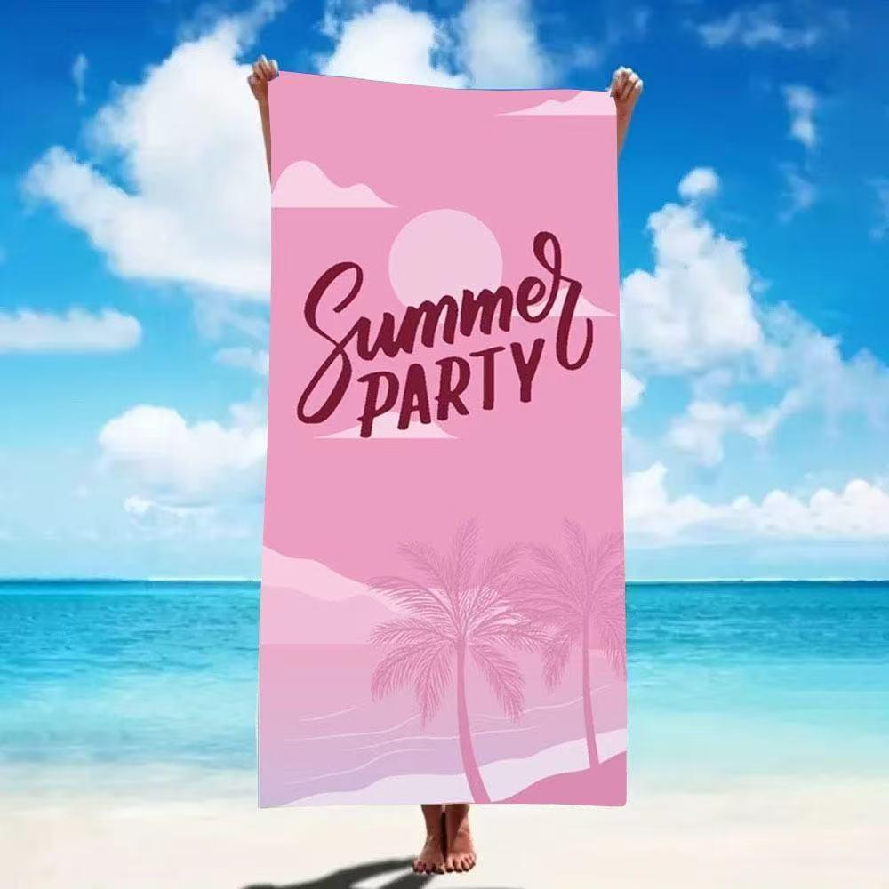 Cool Summer Festival Beach Towel Lightweight Quick Dry Towel for Beach Vacation Swimming and Camping Trips