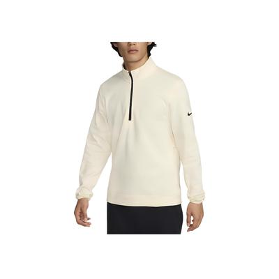 Nike Tour 1/2-Zip Golf Top Pullover Half-Zip Stand Collar Solid Long Sleeve Sweatshirt Men Tops Coconut-Milk FQ0473-113
