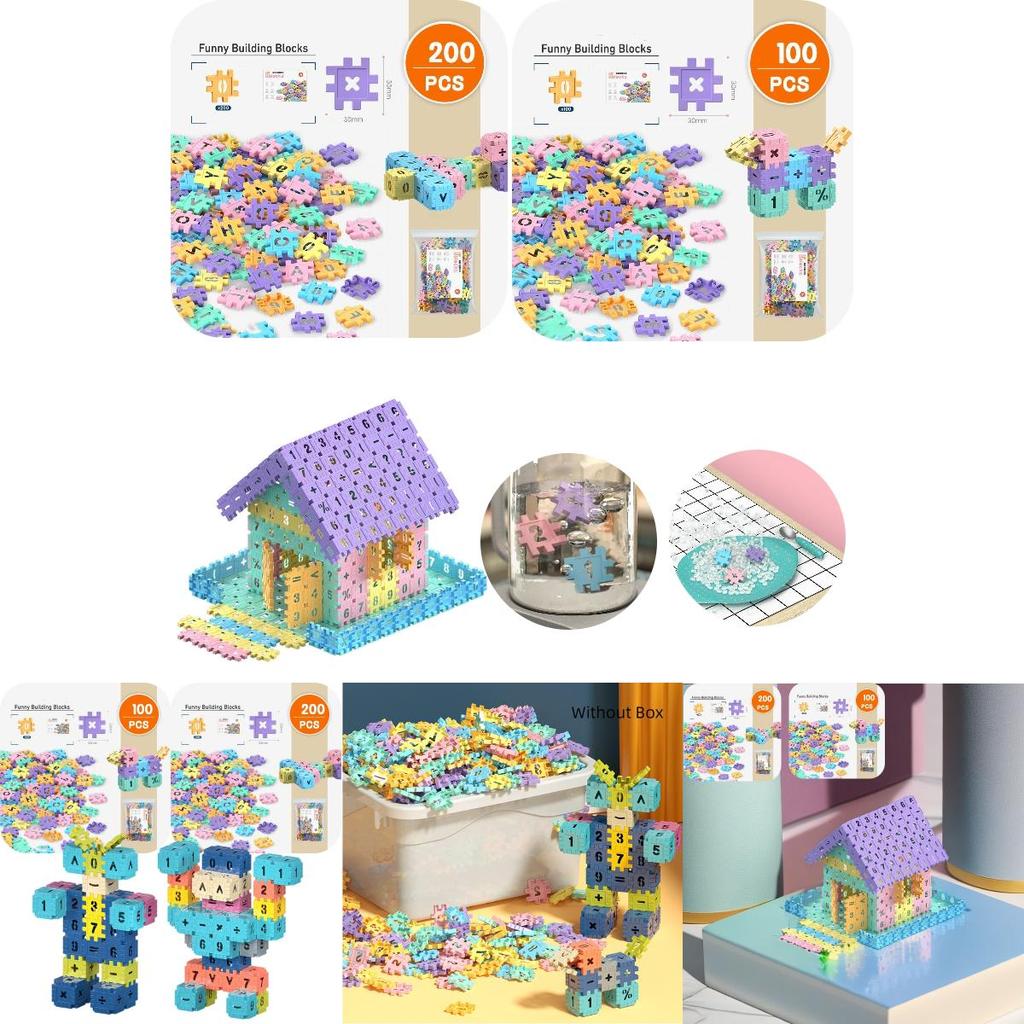 Colorful Macaron Building Blocks Fun And Educational Toy For Children 100pcs Bag
