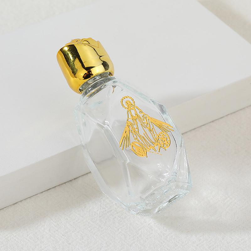 Empty Holy Water Jesus Bottle Religious Bottle Christian Baptism Supplies Refillable Portable Cosmetic Packaging Empty Bottle