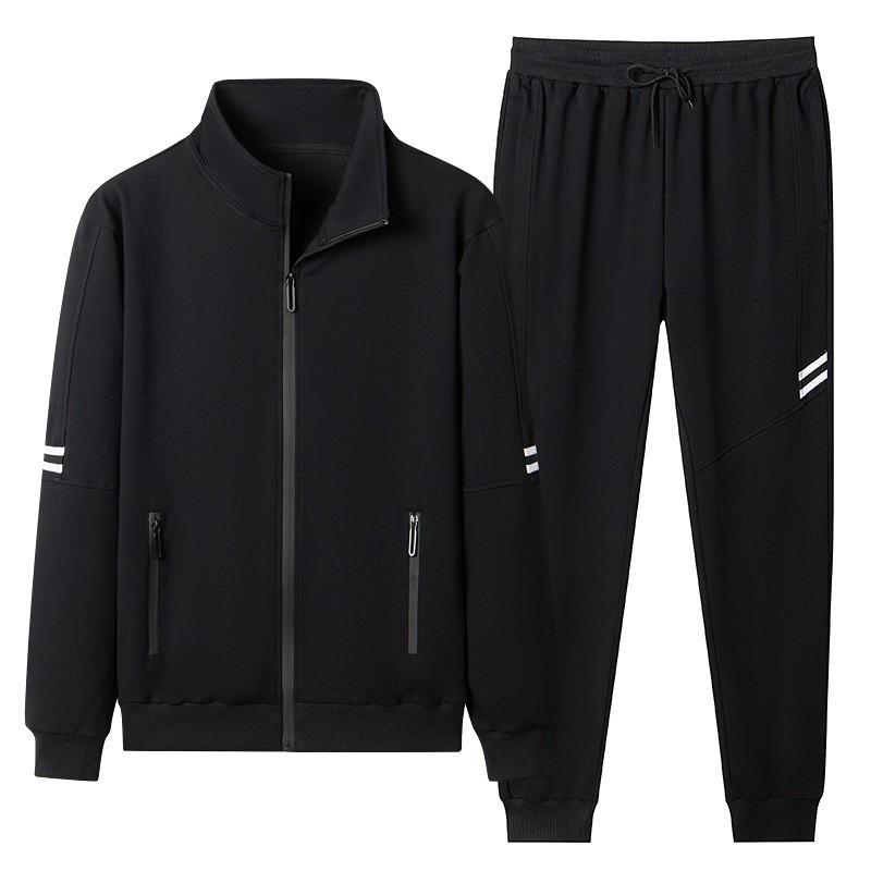 Solid Color Casual Sports Suit Men's Youth Hoodie Set Two-piece Set