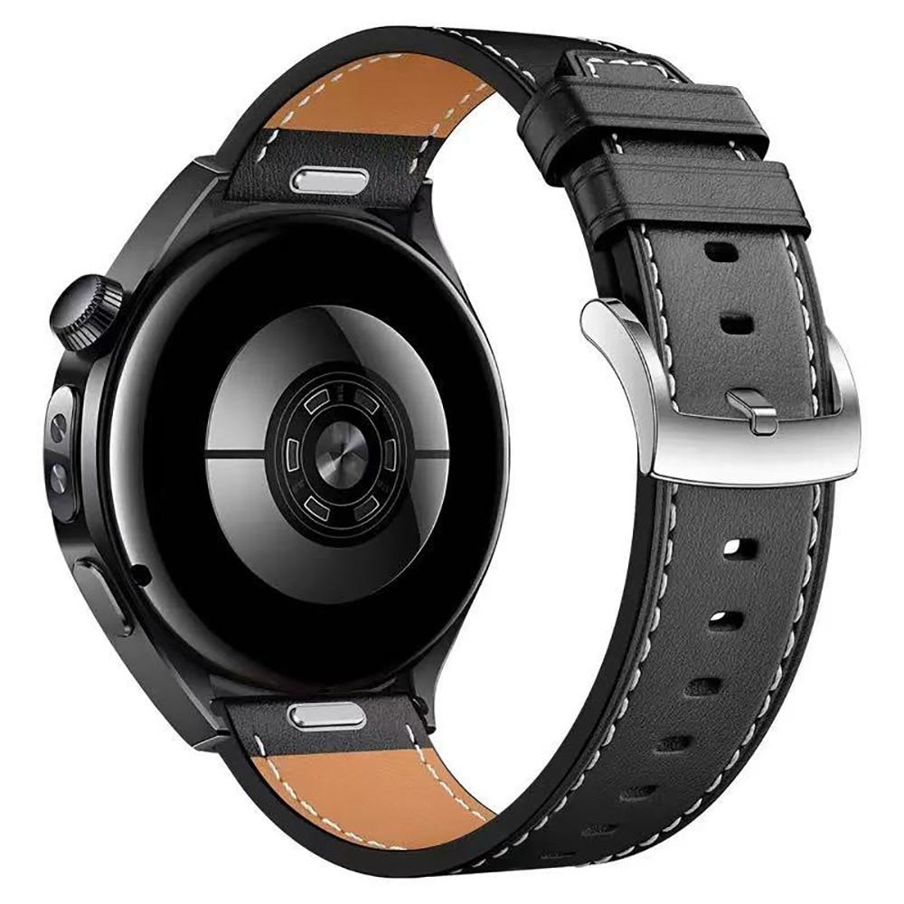 

Official 22mm Leather Strap Watchband for Huawei Watch GT 5 46mm Smart Wriststrap QuickFit Bracelet for Huawei GT5 4 3 46mm Band 22mm чёрный