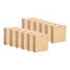 12Pcs Wooden Blocks for Crafts Arts and Board 4” X Building Carving