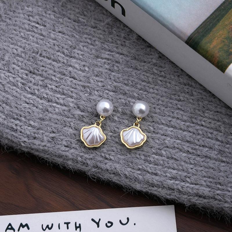 Silbernadel-Perlenohrringe: Geometrischer, Herzförmiger & Ovaler Stil, Zwei Tragevarianten für Damen