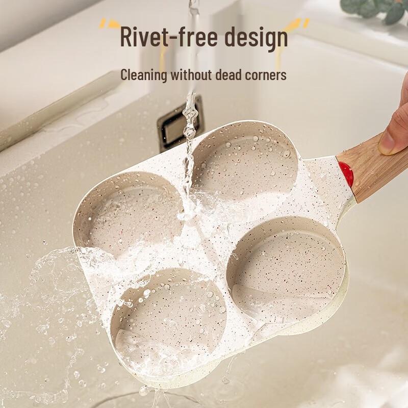 ASD 4-Hole Non-Stick Breakfast Frying Pan