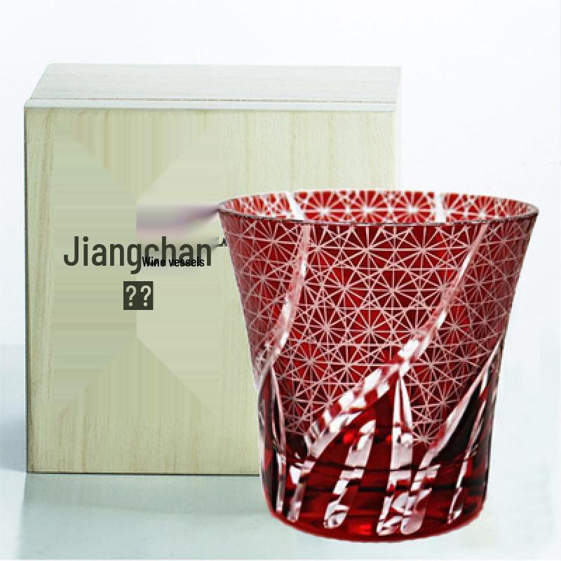 Edo Kiriko Hand-Cut Japanese Glass Tumbler