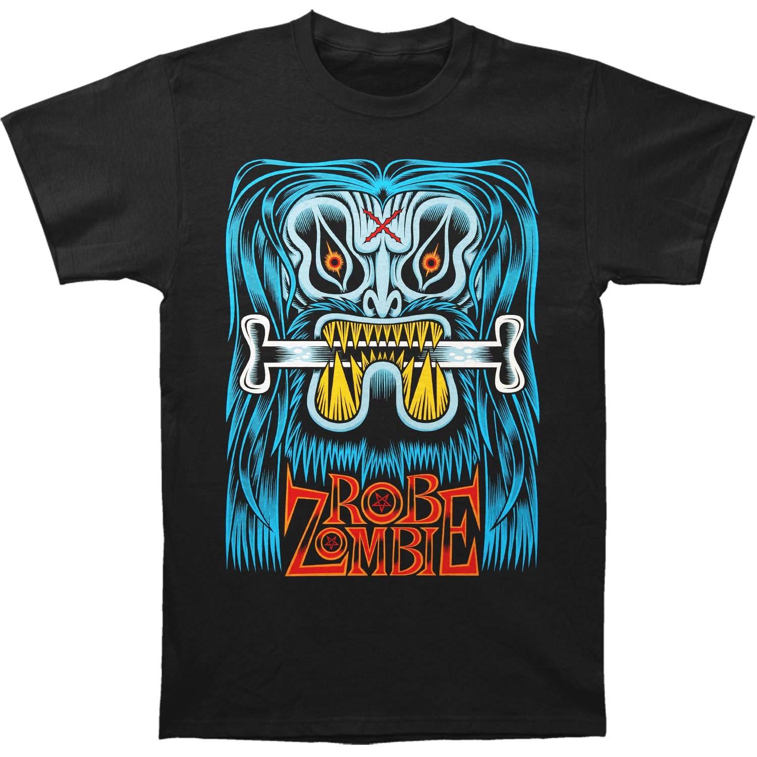 Men s Rob Zombie Blue Beast by Martin Ontiveros (Martinhead Rocks) Slim Fit S
