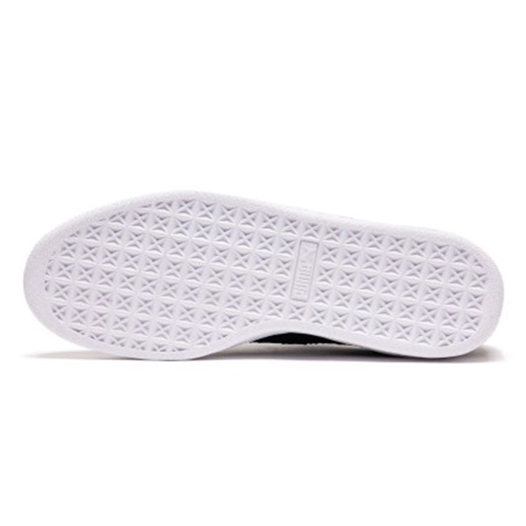 Puma Suede Ripped Denim Comfortable Retro Casual Low-Top Sneakers Unisex Sneakers Black 369871-01