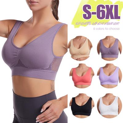 Seamless Women Sports Bras Fitness Gym Running Underwear Shockproof Bra Breathable Without Underwire Bralette Plus Size Crop Top Yoga Bra