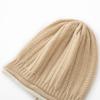 Women 100% Pure Cashmere Beanie Hat Double Layer Cable Knit Winter Warm Soft Slouchy Skullies Cap Cold Weather Accessory