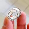 Korean-Style Smooth Loach Back Couple Rings - Simple Arc Design Finger Jewelry