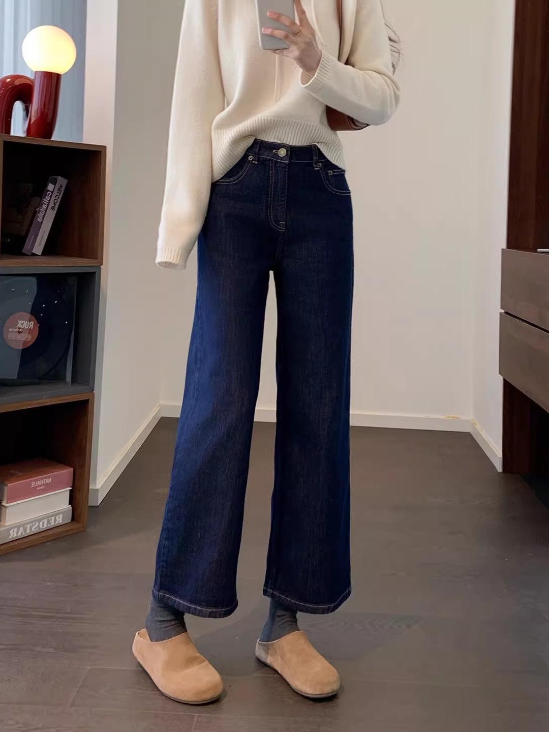 Women s High-Waisted Embroidered Loose Straight-Leg Jeans - Versatile, Comfortable, Slimming, Spring Style 26