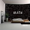 Colgante de Pared Educativo de Matemáticas con Ecuaciones, Gráficas y Geometría en Pizarra