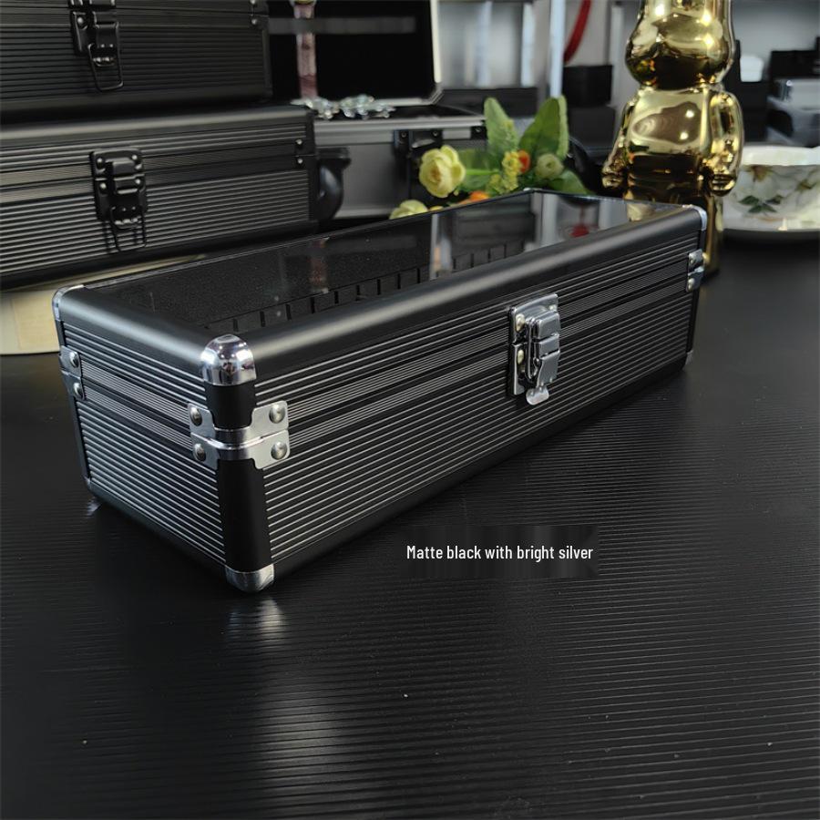 4-Slot Aluminum Watch Storage Box - Drop-proof & Lockable Gift Case