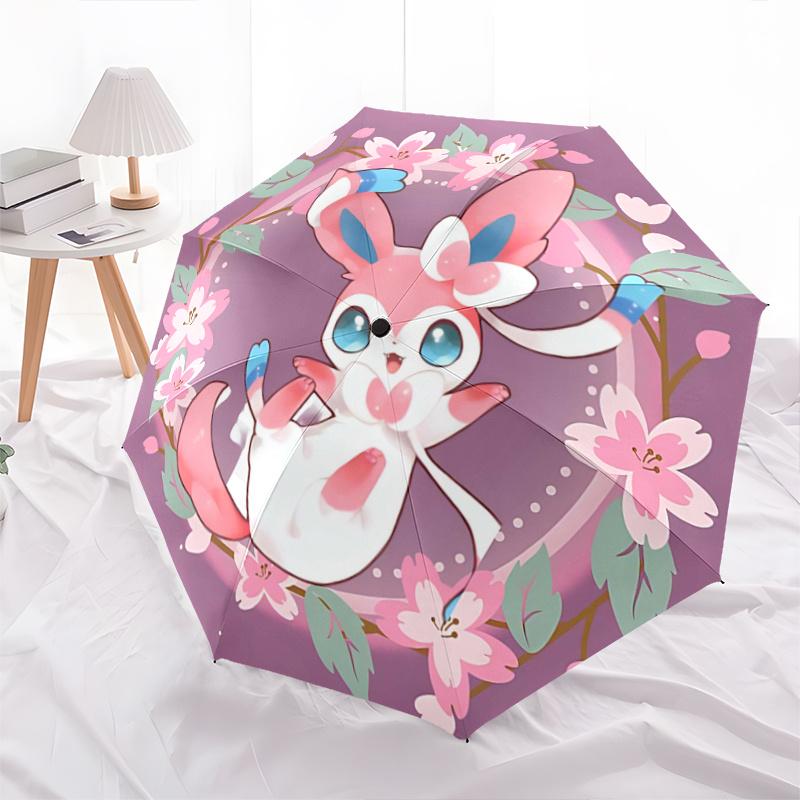 

1pc Chibi Umbrella: Auto-Open Close, Portable Design, 8-Rib Outdoor Umbrella - Perfect Gift for Fans, Travelers & Daily Use!F049