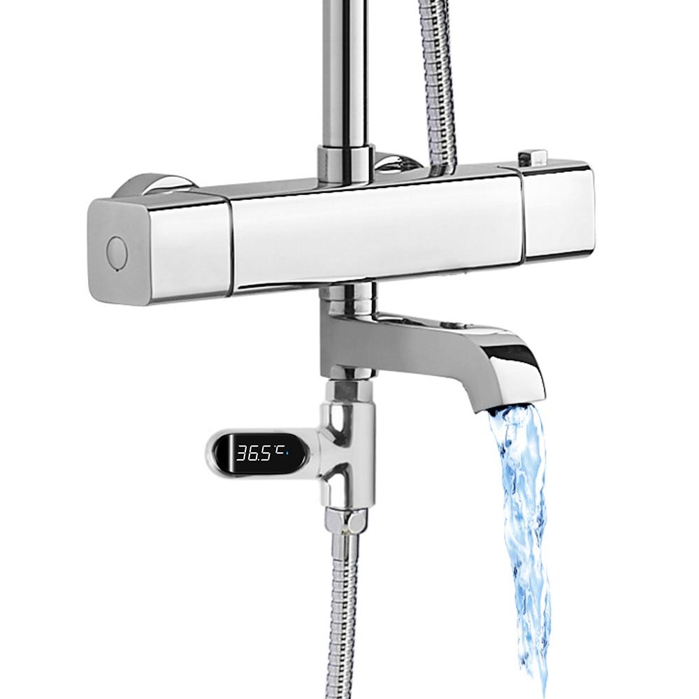 Moniteur De Température D'Eau De Douche/Bain - Écran LED Rotatif 360°, Étanche, Sans Pile
