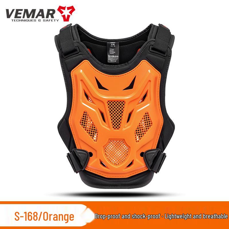 

Off-Road Motorcycle Armor Vest - Protective Gear for Chest, Racing, & Forest Riding M/L оранжевый