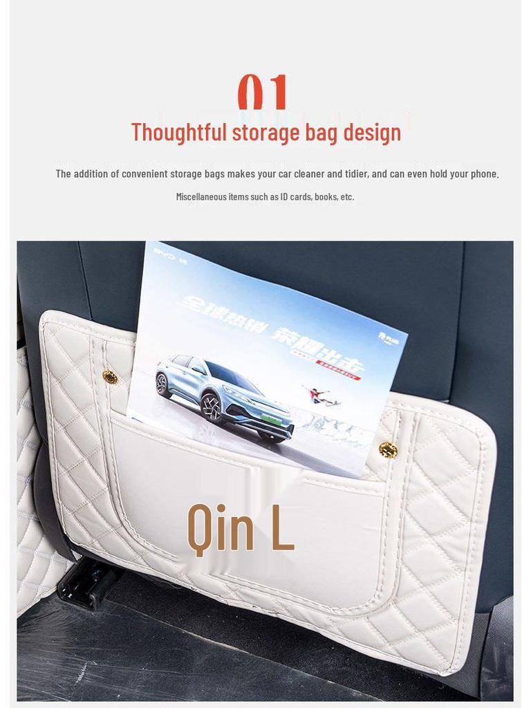 BYD Qin L 2024 Kick Mats and Seat Accessories - Anti-kick Protection for Car Interior