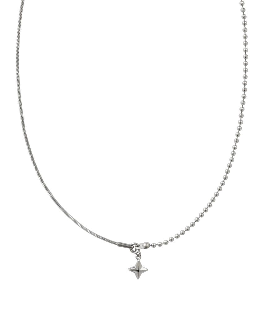 Acha Surgical Steel Star Sealing Necklace _ Silver