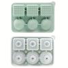 Large Silicone Ice Cube Tray, 3 Large Crystal Cubes and 3 Spherical Golf Ice Trays, with Fun Shaped Ice Maker Molds, 6 Hole Ice Mold with Funnel