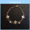 Floral Pendant Bracelet With 18k Gold Plating And Zirconia For Womens Fashion Accessories