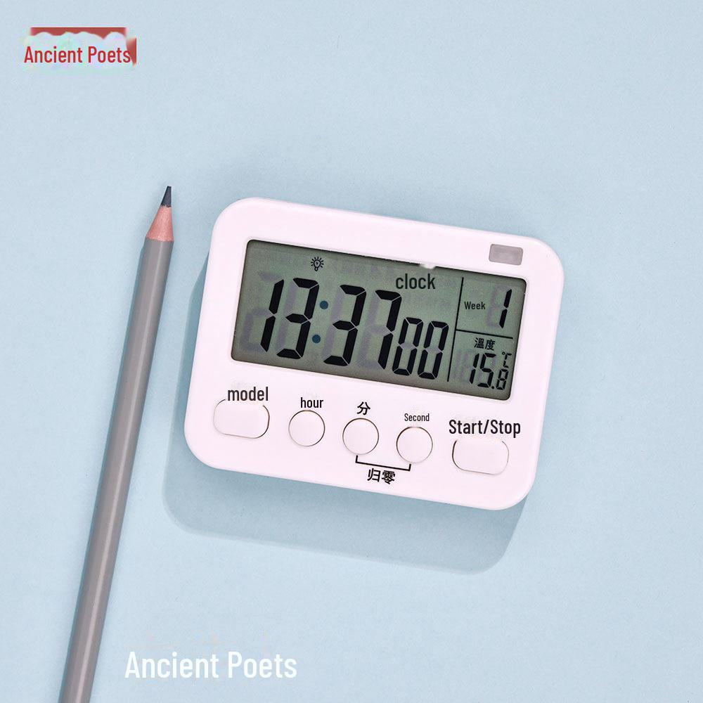 

Бесшумный кухонный таймер для выпечки с визуальным обратным отсчетом и секундомером