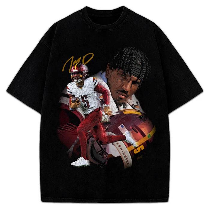 Jayden Daniels T-Shirt Washington Rookie Star Custom Graphic Tee S