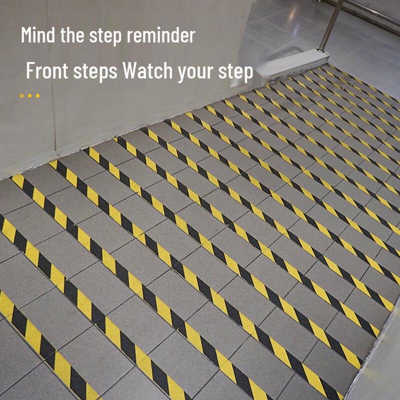 JINGRUIXIANG Yellow & Black PVC Safety Warning Tape