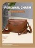 Women's Soft Leather Waterproof Crossbody Bag - 2026 Summer Fashion, Multi-layer, Versatile Single Shoulder Small Square Design
