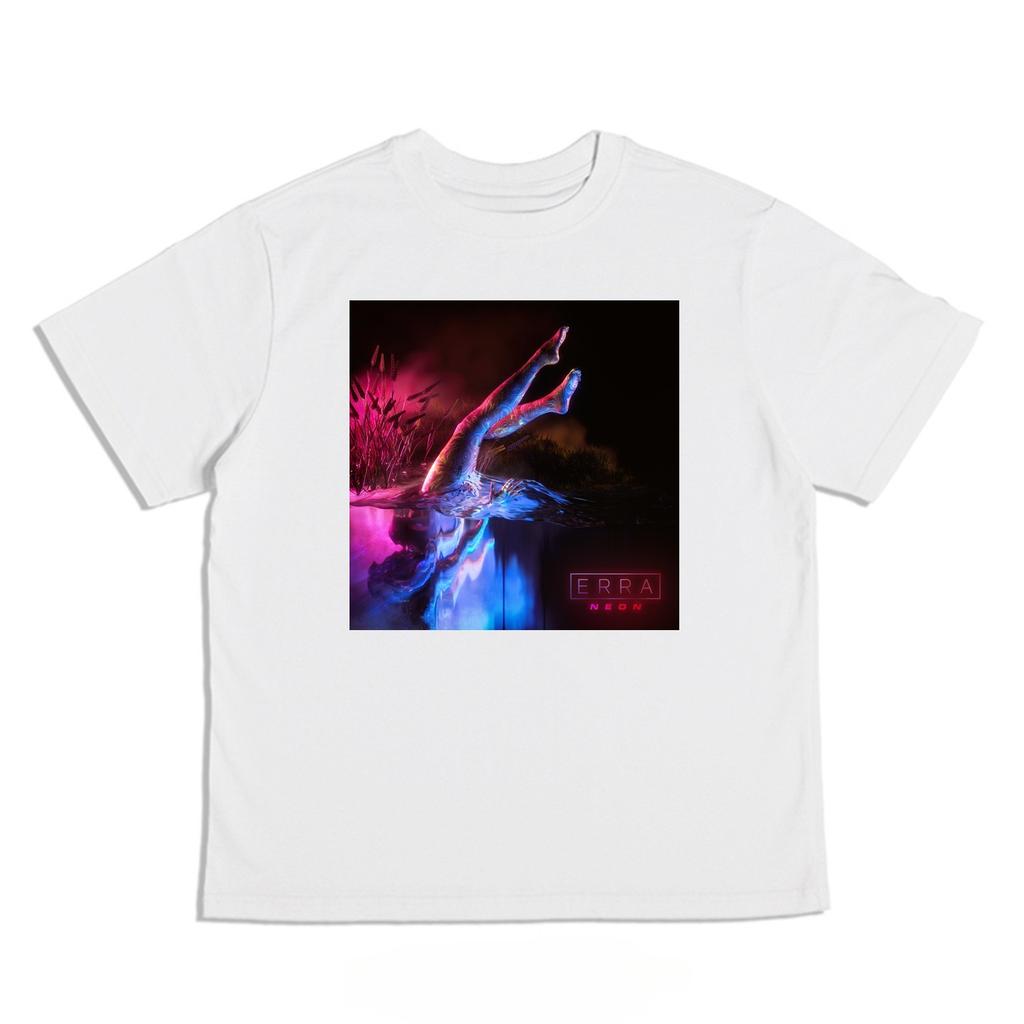Avant-garde Metalcore Band Erra's Album Print T-shirt, Gemaakt van Puur Katoen, Korte Mouwen, Ronde Hals, Losse Pasvorm