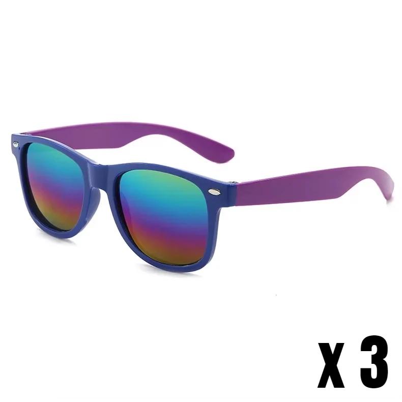 3Pcs/Pack Fashion Trend Children'S Sunglasses Uv Protection For Boys And Girls Outdoor Beach Shades Glasses Eye Protection