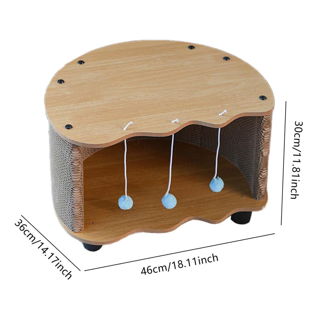 Cardboard Cat House Cat House for Cats to Grind Paws Rest and Play Thickened Material Home Decor Play House Scratcher Pad Toy