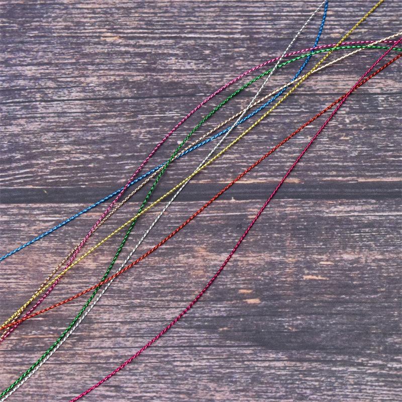 1mm Label Tag Rope, Non-elastic String Rope, Colored Scallion Rope, Christmas Bell Lanyard, Greeting Card Piece Rope 100 Meters